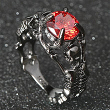 Load image into Gallery viewer, Ghost evil Skull Ring @InstaNightmare Edition